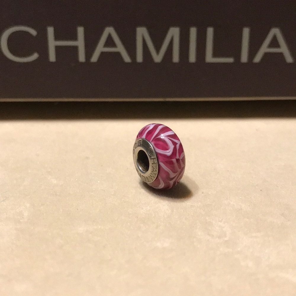 CHAMILIA Fuchsia Flames Charm